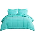 thumbnail image 6 of RUIKASI 7 Pieces Turquoise Full Bed Comforter Set with Sheets - Bed in a Bag with Comforter and All Season Sheets, Pillowcases, 6 of 6