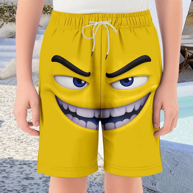 Short pour Tout-Petit Garçon, Jaune, Jambe Droite, Jogger Régulier, Tenue d'Été pour Bébé Garçon, 2-3 Ans, Vêtements pour Garçon