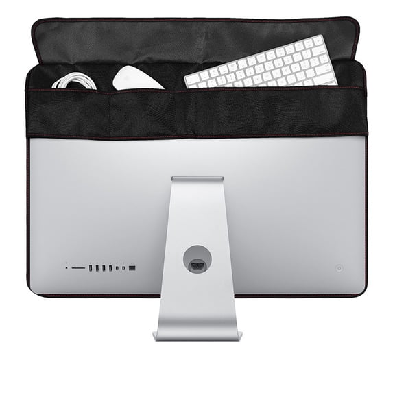 Soft Oxford Cloth Cover for Apple Imac 27/21.5inches desktop Computer Dustproof Cover Monitor Computer Protection Case (with pocket,27 inches)