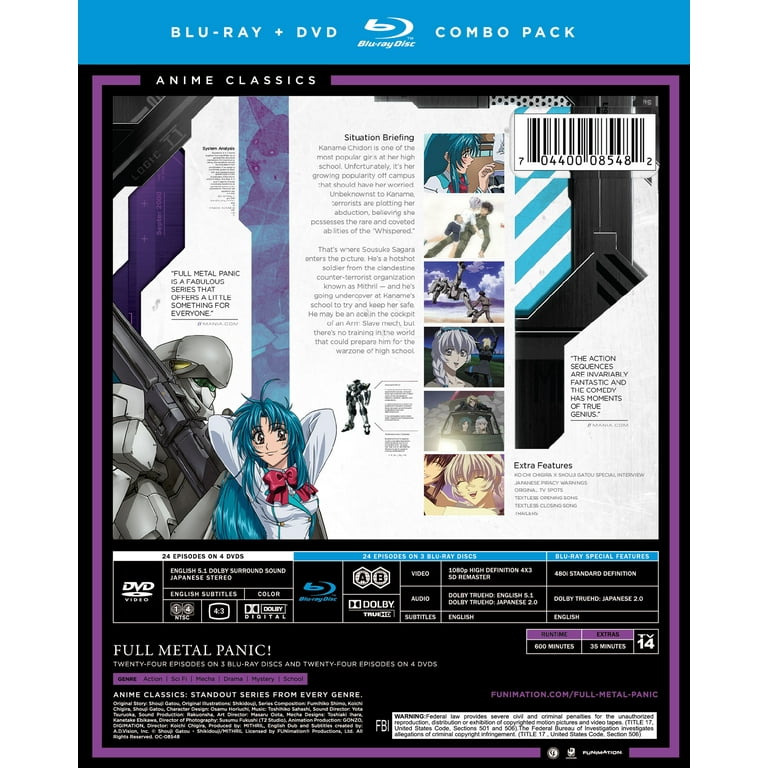 New Full Metal Panic! - The Complete Series (Blu-ray + DVD) New Full Metal Panic! - The Complete Series (Blu-ray + DVD)