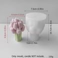 thumbnail image 3 of Molde de silicona for ramo de tulipanes 3D: herramienta for velas aromáticas hecha a mano, imprescindible for el Día de la Madre, 3 of 10