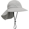 thumbnail image 6 of Minzimin Toddler Kids Girls Boys Sun Hat Summer UPF 50+ Protection Caps Wide Brim Neck Flap Beach Play Hats Age 1-7 Years, 6 of 8