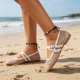thumbnail image 6 of CHICVOMEY Mesh Mary Jane Shoes for Women Breathable Ballet Flats with Buckle Fashion Fishnet Flats for Women Casual & Work Fashion Flats, 6 of 9