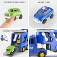 thumbnail image 6 of Usloyux Kids Toys Under $5 5 in 1 Construction Truck Toys with Light Sound,Construction Car Trucks Birthday Gifts Toys for Kids,Construction Truck with Excavator, Crane Mixer, Bulldozer, 6 of 9