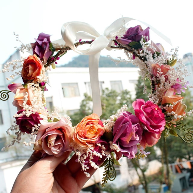 TABLETREANDS 1Ud Adorno Floral Para Cabello De Novia Ideal Para Sesión Fotográfica Y