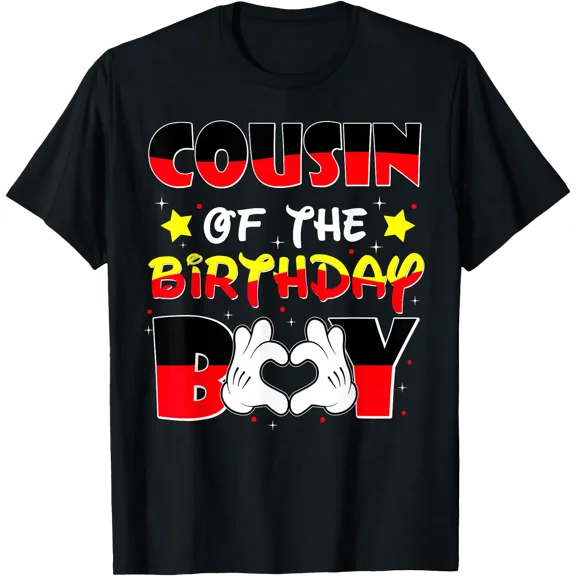 Cousin of The Birthday Boy Shirt Funny B-Day Family Matching T-Shirt