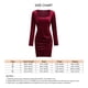 thumbnail image 1 of Vestido De Manga Larga Con Cuello Cuadrado, Vestido De Terciopelo De Moda Para Mujer, Cintura Ajustada, Elegante, Cómodo, Para Vacaciones, Bodas Para Mujeres ANGGREK  Otros, 1 of 5
