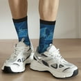 thumbnail image 6 of KLL Stingray Print Cool Socks Men's Women's Crew Socks Funny Crazy Novelty Stockings, 6 of 6