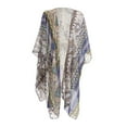 thumbnail image 4 of Blusa de gasa de verano tipo cárdigan, ropa de protección solar, blusa larga de playa para mujer Azul, 4 of 6