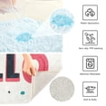 thumbnail image 3 of Yayeee Bath Rugs for Bathroom Floor Set of 2 Non Slip Fluffy Soft Absorbent Mat, Beige UFO, 3 of 7