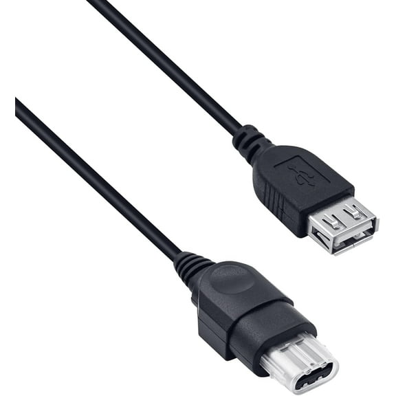 Female USB to Xbox Controller Adapter Compatible with Original Xbox (Gen 1) - PC Converter Cable Cord-2.3ft