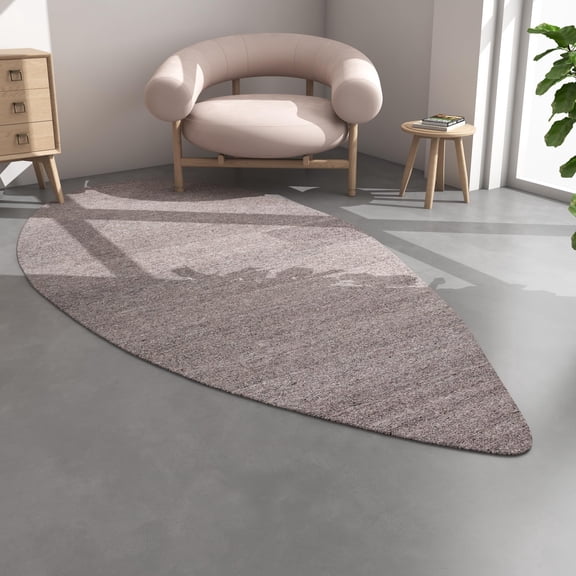 Jaipur Rugs India Modern Wool Rugs, Natural Soot, 5 x 9'6