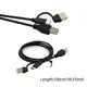 thumbnail image 4 of Universal USB + TYPE C Male to USB Type B Male Cable for Phone Printer Scanner, 4 of 5