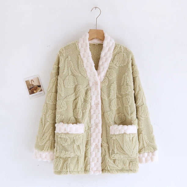 Ropa interior térmica para mujer, tops de invierno de color sólido, franela gruesa con forro polar añadido, talla grande, manga larga, ropa cálida para el hogar, top de poliéster para mujer