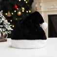 thumbnail image 6 of Adult Kids Short Plush Christmas Hat Thicken Assorted Colors Santa Claus Cap for Christmas New Year Party Holiday Gifts, 6 of 8