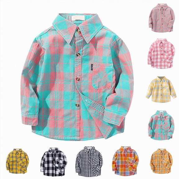 vigerkar Toddler Little Boy Long Sleeve Cotton Blend Button Down Shirt for Casual, Formal Event and Special Occasions (Mint Green, 15-16 Years)
