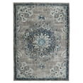 thumbnail image 2 of Luxee Designs Montana 2x3 Area Rug, Durable Low - Pile Medallion Pattern Indoor Rugs for Living Room, Bedroom, Kitchen, Office, High Traffic Area - Teal, 2 of 10