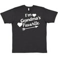 thumbnail image 3 of Inktastic I'm Grandma's Favorite with Arrow and Hearts T-Shirt, 3 of 5