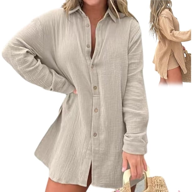 Barcelona Breeze Conjunto de vestido mameluco, verano sexy casual camisa suelta tops+pantalones cortos para mujer 2 piezas