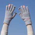 thumbnail image 5 of Fashion Windproof Cartoon Panda Cold-proof Warm Gloves Thickened Touch Screen Gloves Winter Gloves Cycling Gloves Knitted Gloves BLUE, 5 of 8