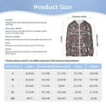 thumbnail image 5 of Cauagu Snowflake Fox Print Sun Protection Jacket for Teen,Full-Zipper Long Sleeve Sun Shirts with Pockets UV Hoodie Shirts Outdoor Athletic Jacket-X-Large, 5 of 7