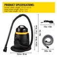thumbnail image 6 of KFFKFF Pool Vacuum, 1400W Power, Dual Mode Operation, 120V with 15ft Cord, Includes 4 Extension Poles, 4 Brushes, and a Filter Bag for Versatile Above Ground Cleaning, 6 of 9