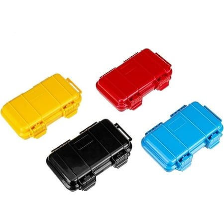 

Egebert Portable Storage Case 2 Size Outdoor Shockproof Waterproof Boxes Survival Airtight Case Holder Storage Matches Tools Travel Sealed Containers 4 Colors Tool Boxes (Color : RED-170X110X48MM)