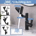 thumbnail image 3 of Cerypsa Bathroom Faucet Stainless Steels Rotated 360 Degrees Smart LED Digital Display 3-Modes Sprayer, 3 of 11