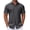 Dark Grey, variant on Mens Short Sleeve Button Down Shirts Muscle Fit Dress Shirts Untucked Shirts No Iron Wedding Shirts for Men