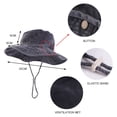 thumbnail image 3 of Certgust Sun Visors for Women Under $10 Sun Hat for Women Casual Hunting Jungle Outdoor Fishing Large Head Size Sun Hat Bucket Hats for Woman Green, 3 of 9