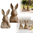 thumbnail image 1 of Easter Bunny Decorative Consisting Of Two . Suitable For Indoor In . Can Be For Rural Minimalist Style ., 1 of 7