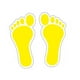 thumbnail image 1 of Pegatinas de de pies, marcadores de suelo portátiles, calcomanías para el suelo de jardín de infancia, decoración del aula, guardería, negocio Amarillo, 1 of 8