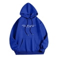 thumbnail image 6 of sususu Mens Hoodies With Zipper Letter Print Hoodie For Stylish Casual Wear Comfortable And Pullover Sweatshirt For Everyday Fashion,Blue,XXXL, 6 of 6