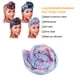 thumbnail image 5 of Qarigey Turbante Nudo Estilo étnico Hijab Sombrero Frente Cruz Corbata Pañuelo Transpirable Accesorios Bonnet Adornos Púrpura Sombreros Rosado Qarigey AP011231-03, 5 of 6