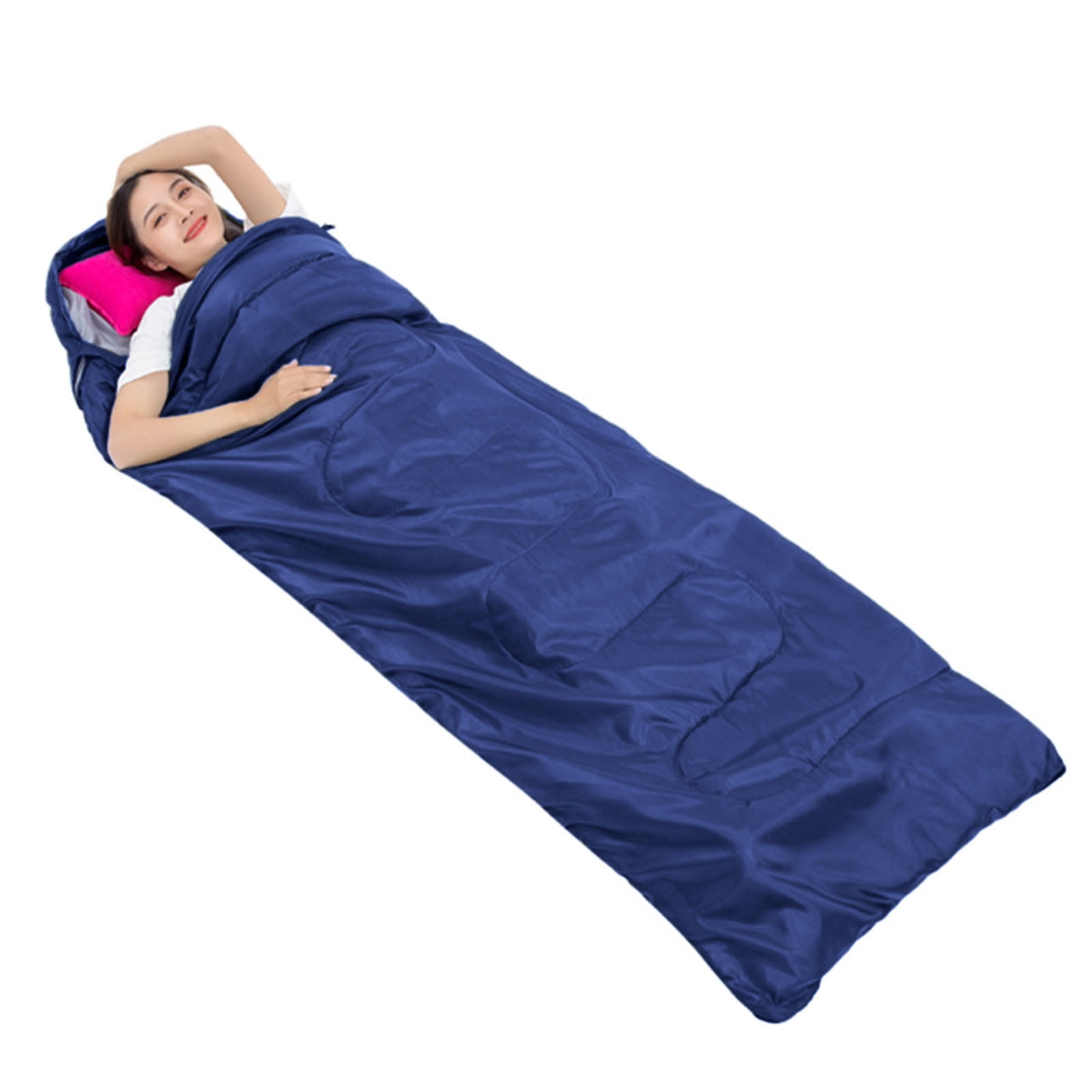 Deeceymbur Sleeping Bags Xl for Adults Men'S Large Wide Sleeping Bag for Camping, Backpacking, Warm and Cool Weather Outdoor Activities Navy
