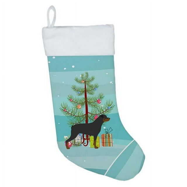 Carolines Treasures BB2984CS Rottweiler Merry Christmas Tree Christmas Stocking