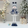 thumbnail image 6 of Christmas Standing Figurine Doll for Holiday Ornament Lovely Snowman Appearance Wearing Scarf & Hat Centerpiece Decor, 6 of 9