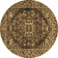 thumbnail image 1 of Ahgly Company Indoor Round Persian Brown Traditional Area Rugs, 4' Round, 1 of 4