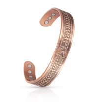 Wollet CPB-2053S-FBM - Braccialetto magnetico in rame, 16 cm, con