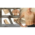 thumbnail image 4 of Rosvigor 3 Pack Sports Bra for Women Seamless Wirefree Bras Women Comfort Bra with Removable Pads, 4 of 6
