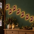 thumbnail image 4 of Sulaicai 3D Light‑Up Wooden Christmas Stocking Wall Decor (7 Pack), Warm Backlit Peel & Stick Entryway Glow, Handmade Real Wood LED Christmas Wall Decor for Living Room, Bedroom, Fireplace, 4 of 8