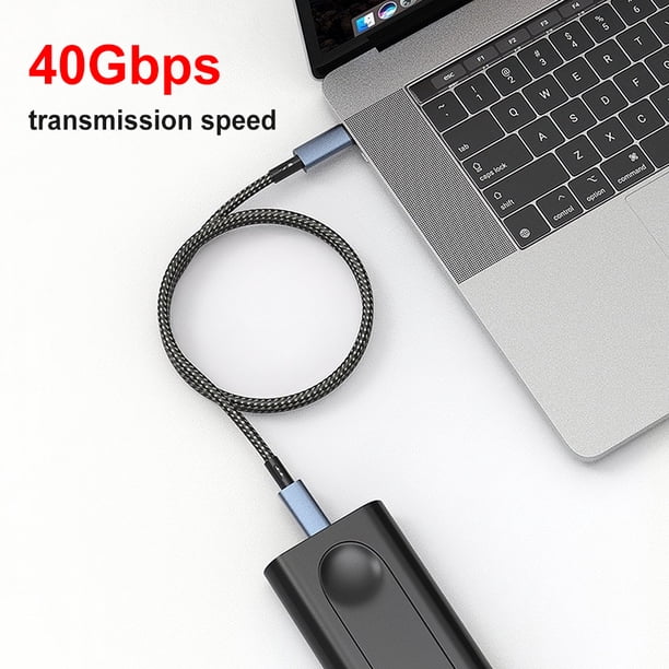 Cable de datos USB4.0 40Gbps PD240W Cable de codo de carga rápida con pantalla de alimentación Ndcxsfigh Para estrenar