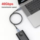 thumbnail image 1 of Cable de datos USB4.0 40Gbps PD240W Cable de codo de carga rápida con pantalla de alimentación Ndcxsfigh Para estrenar, 1 of 5
