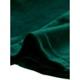 thumbnail image 5 of INSPIRE CHIC Women's Skirt Velvet Stretchy High Waist Fishtail Hem Slim Fit Midi Skirt L Green, 5 of 6