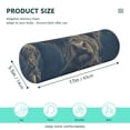thumbnail image 3 of Round Cervical Pillow Cylindrical Pillow Lumbar Pillow Sofa Headrest Pillow Support For the Back, Neck and Head Cow Drinking Coffee, 3 of 7