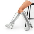 thumbnail image 5 of DREAM PAIRS Women's Platform Heeled Knee High Boots, Long Chunky Tall Gogo Boots for Fall, 5 of 7