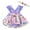 Purple, variant on Toddler Girls Cute Dresses Oddler Sleeveless Floral Print Crawl Suit Contains Headb Formal Dress Size 15-21 Months