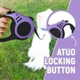 thumbnail image 4 of Retractable Dog Leash Automatic Telescopic Tractor Dog Tape, Pet Tape 10/16 FT Durable and Convenient, with Non-Slip Handle, Suitable for Small and Medium-Sized Dogs, 4 of 6
