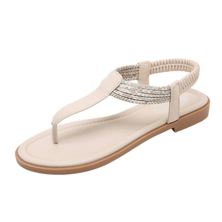 

Wmkox8yii Sandals Women Beach Vintage Casual Comfortable Shoes Slippers Flat Flip-flops
