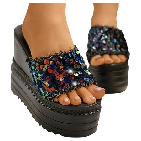 

Wedge Slide Sandals Platform Sandals Wedge Sandals For Women Comfortable Dressy
